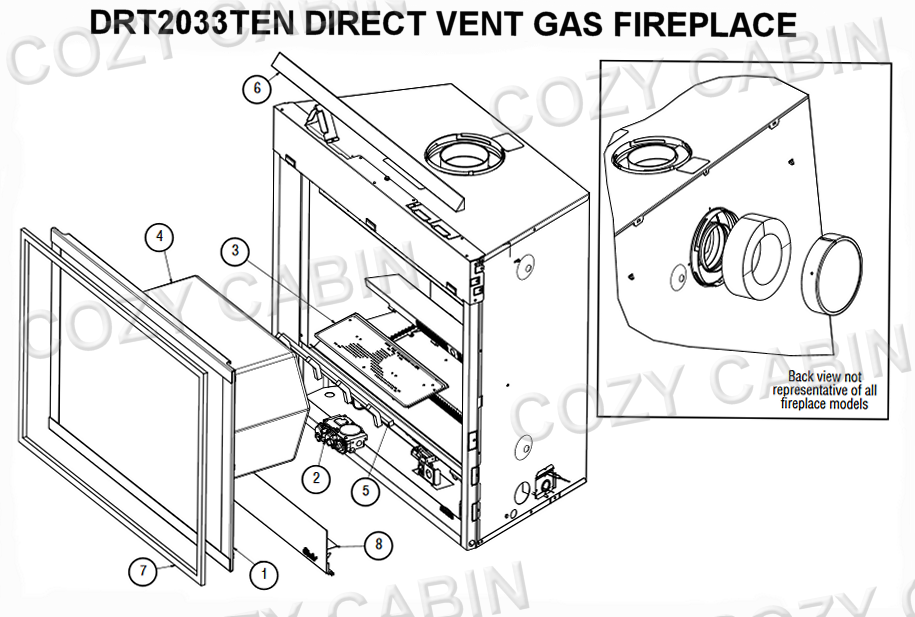 DIRECT VENT GAS FIREPLACE (DRT2033TEN) #DRT2033TEN